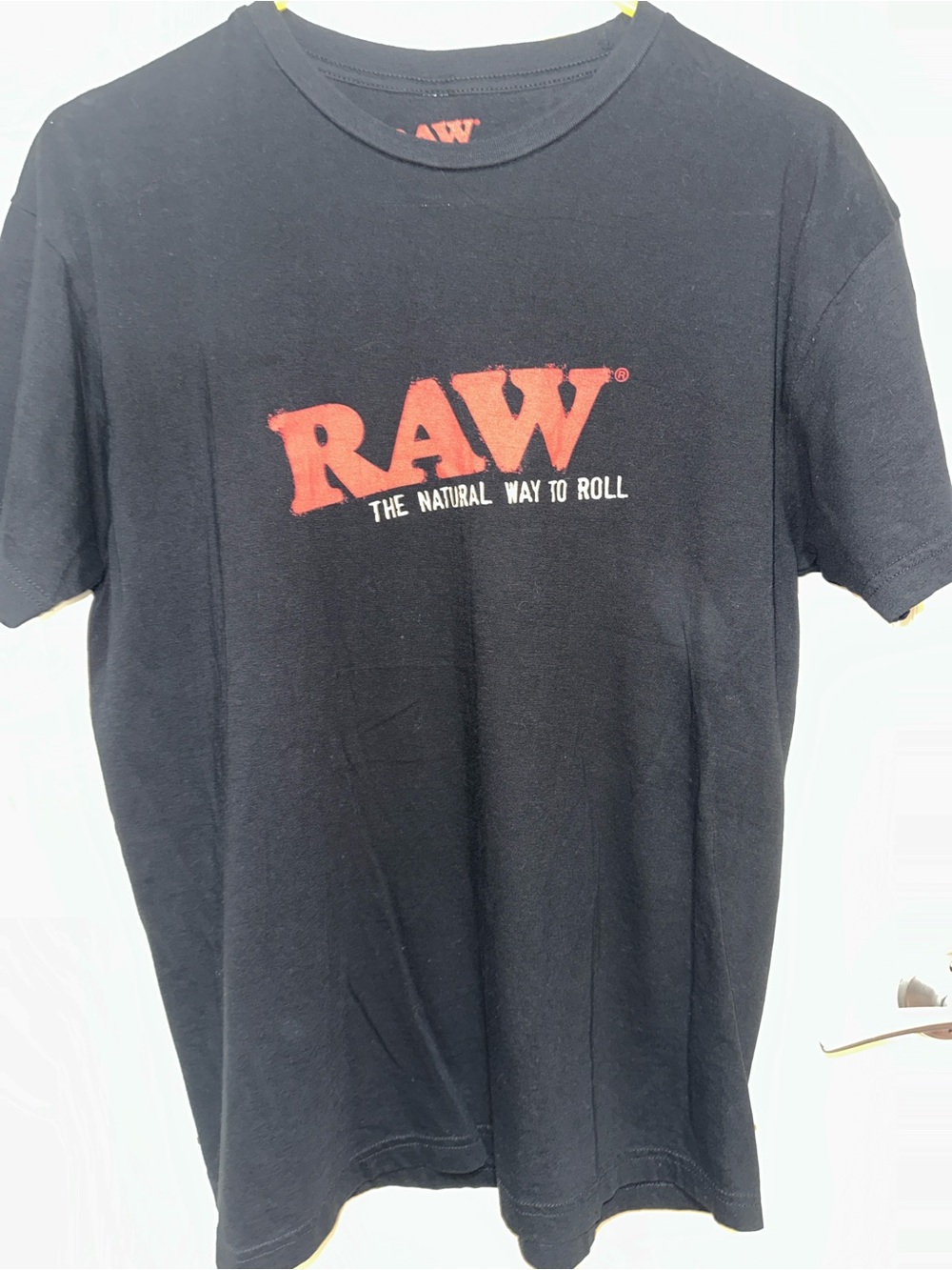 RAW Black Short-Sleeve Logo Tee